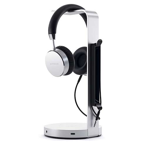 Satechi stojan na slúchadlá USB Headphone Stand - Silver Aluminium