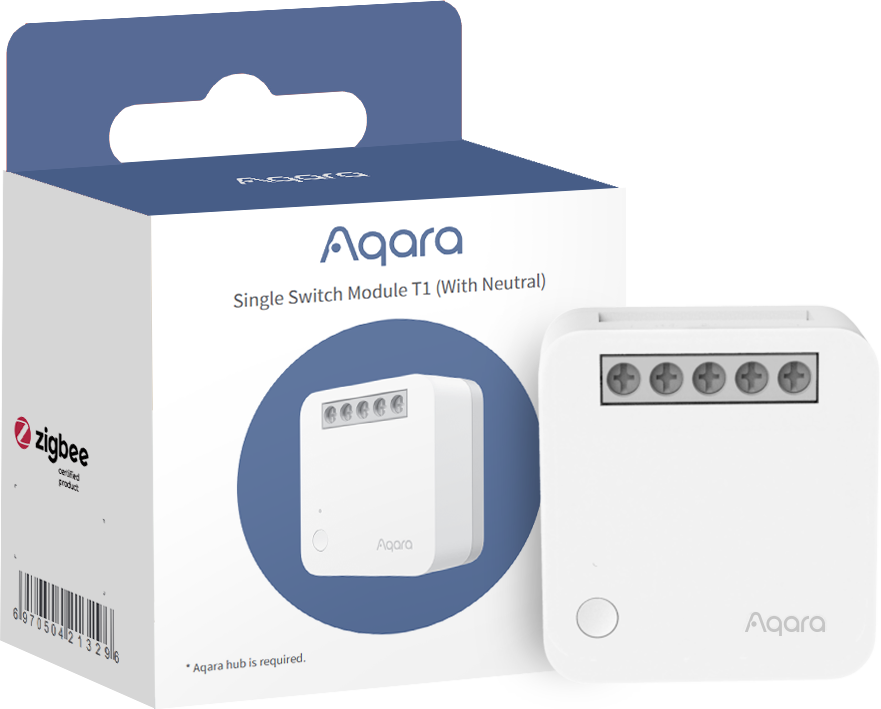 Aqara Smart Home Spínací modul T1 s Připojením neutrálního vodiče