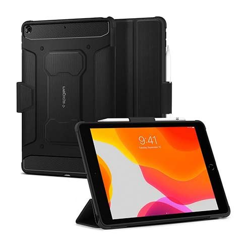 Spigen puzdro Rugged Armor Pro Case pre iPad 10.2" 2019/2020/2021 – Black