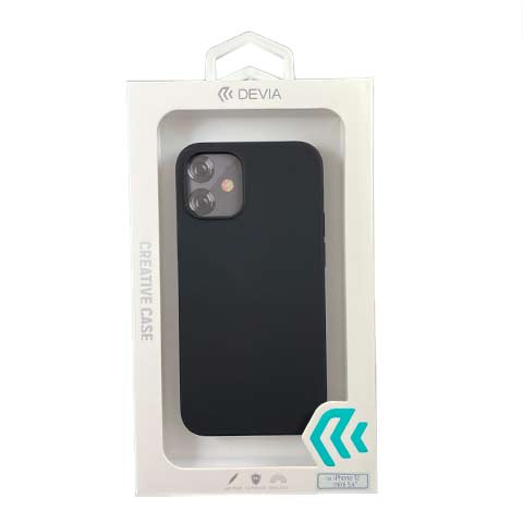 Devia kryt Nature Series Silicone Case pre iPhone 12 mini - Black