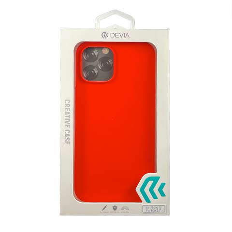 Devia kryt Nature Series Silicone Case pre iPhone 12 Pro Max - Red