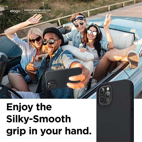 Elago kryt Silicone Case pre iPhone 12/12 Pro - Black