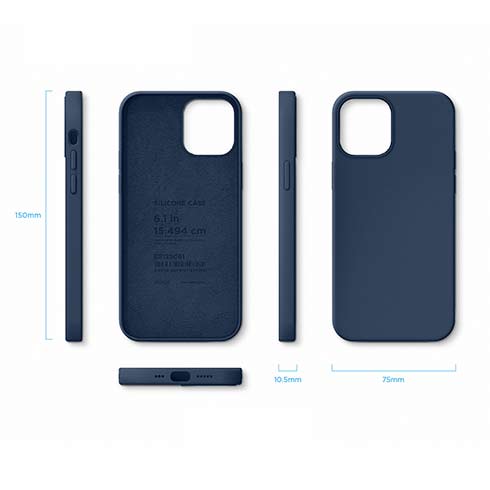 Elago kryt Silicone Case pre iPhone 12/12 Pro - Jean Indigo