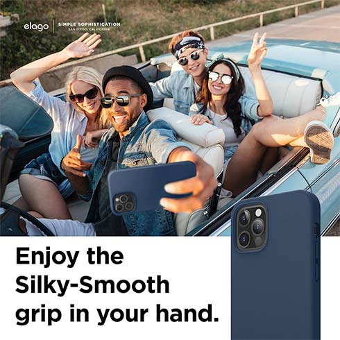 Elago kryt Silicone Case pre iPhone 12/12 Pro - Jean Indigo