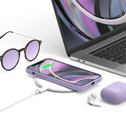 Elago kryt Silicone Case pre iPhone 12/12 Pro - Lavender