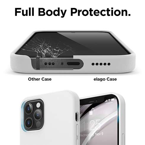 Elago kryt Silicone Case pro iPhone 12/12 Pro - White