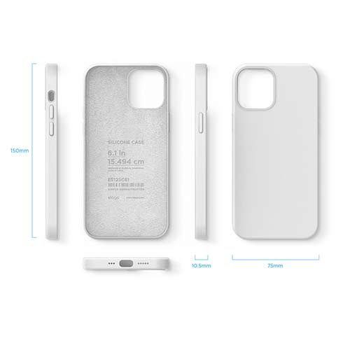 Elago kryt Silicone Case pro iPhone 12/12 Pro - White