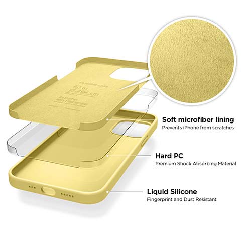 Elago kryt Silicone Case pre iPhone 12/12 Pro - Yellow