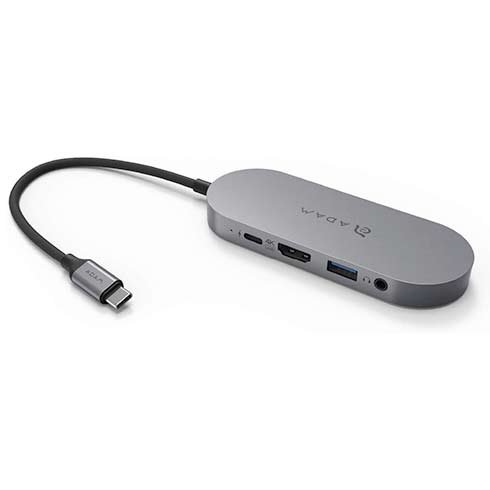 Adam Elements USB-C 3.1 5-in-1 240GB SSD Storage Hub - Grey