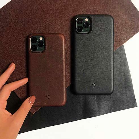 Decoded kryt Leather Backcover pre iPhone 12 mini - Brown