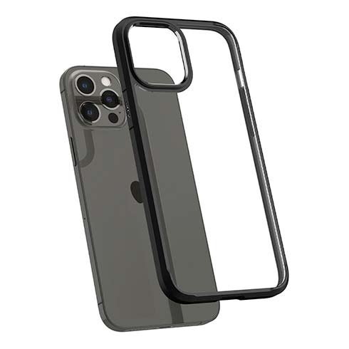 Spigen kryt Ultra Hybrid pre iPhone 12 Pro Max - Matte Black