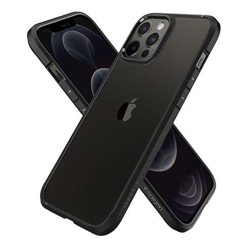 Spigen kryt Ultra Hybrid pre iPhone 12 Pro Max - Matte Black
