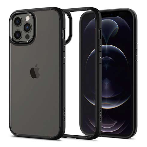 Spigen kryt Ultra Hybrid pre iPhone 12 Pro Max - Matte Black