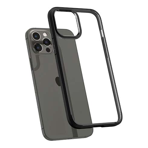 Spigen kryt Ultra Hybrid pre iPhone 12 Pro Max - Matte Black