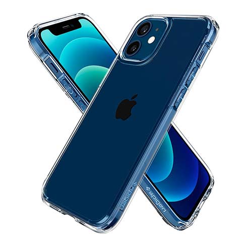 Spigen kryt Ultra Hybrid pre iPhone 12 mini - Crystal Clear