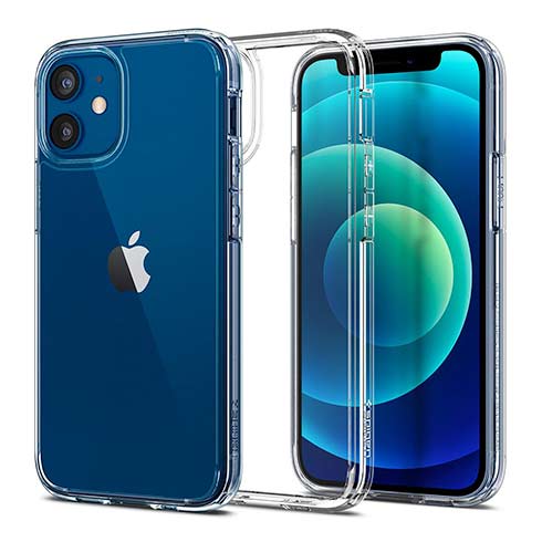 Spigen kryt Ultra Hybrid pre iPhone 12 mini - Crystal Clear