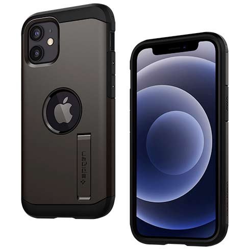 Spigen kryt Tough Armor pre iPhone 12 mini - Gunmetal