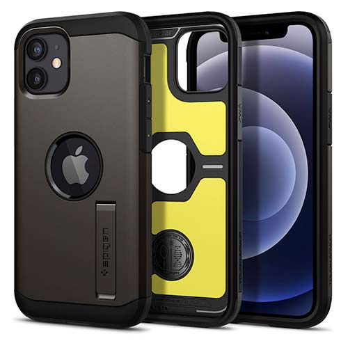 Spigen kryt Tough Armor pre iPhone 12 mini - Gunmetal