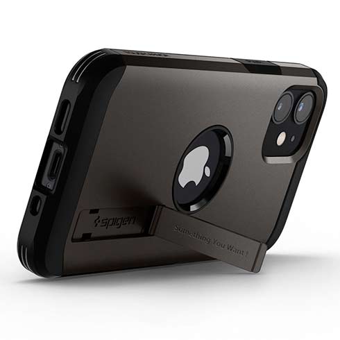 Spigen kryt Tough Armor pre iPhone 12 mini - Gunmetal