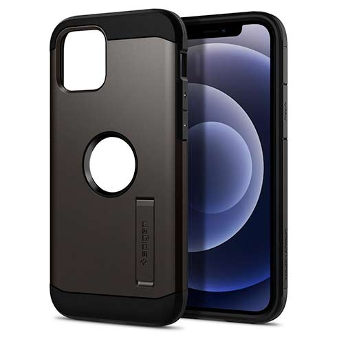 Spigen kryt Tough Armor pre iPhone 12 mini - Gunmetal