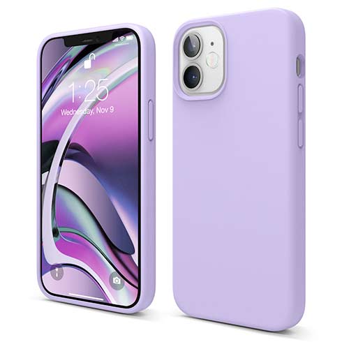 Elago kryt Silicone Case pre iPhone 12 mini - Lavender