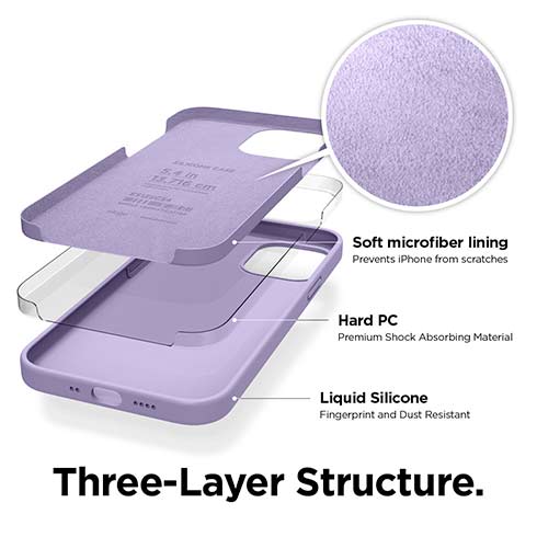 Elago kryt Silicone Case pre iPhone 12 mini - Lavender