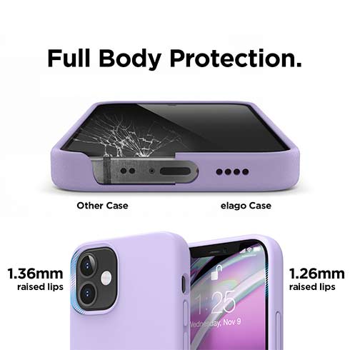 Elago kryt Silicone Case pre iPhone 12 mini - Lavender