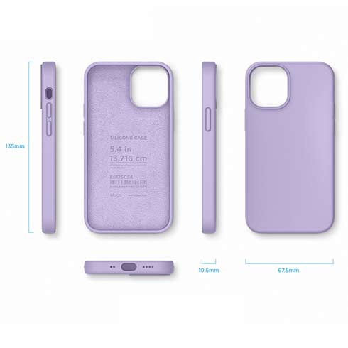 Elago kryt Silicone Case pre iPhone 12 mini - Lavender