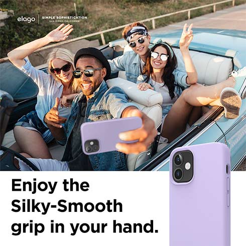 Elago kryt Silicone Case pre iPhone 12 mini - Lavender