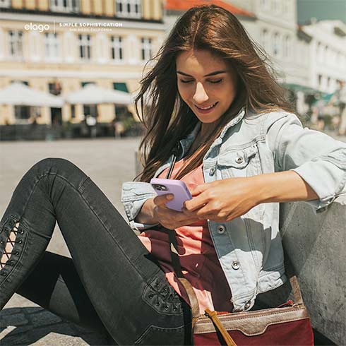 Elago kryt Silicone Case pre iPhone 12 mini - Lavender