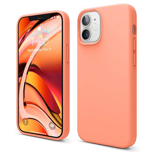 Elago kryt Silicone Case pre iPhone 12 mini - Nectarine