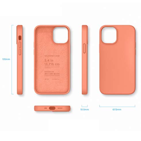 Elago kryt Silicone Case pre iPhone 12 mini - Nectarine