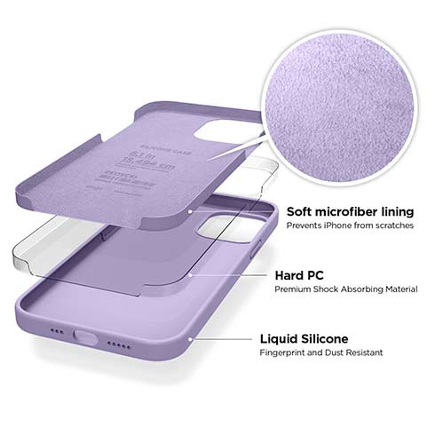 Elago kryt Silicone Case pre iPhone 12 Pro Max - Lavender