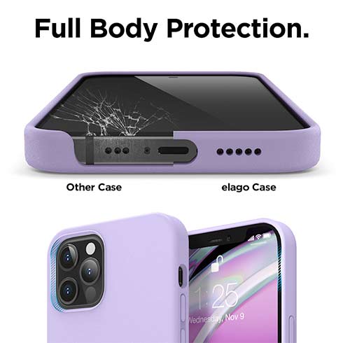 Elago kryt Silicone Case pre iPhone 12 Pro Max - Lavender