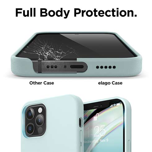 Elago kryt Silicone Case pre iPhone 12 Pro Max - Mint
