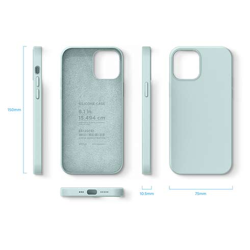 Elago kryt Silicone Case pre iPhone 12 Pro Max - Mint