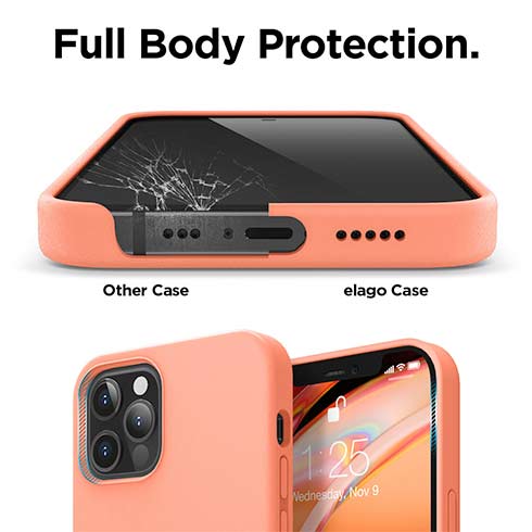 Elago kryt Silicone Case pre iPhone 12 Pro Max - Nectarine