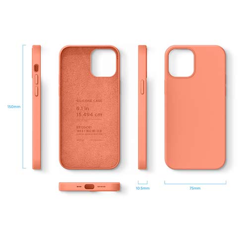 Elago kryt Silicone Case pre iPhone 12 Pro Max - Nectarine