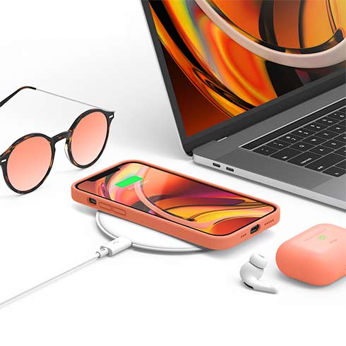Elago kryt Silicone Case pre iPhone 12 Pro Max - Nectarine