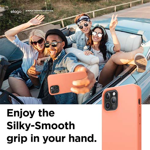 Elago kryt Silicone Case pre iPhone 12 Pro Max - Nectarine