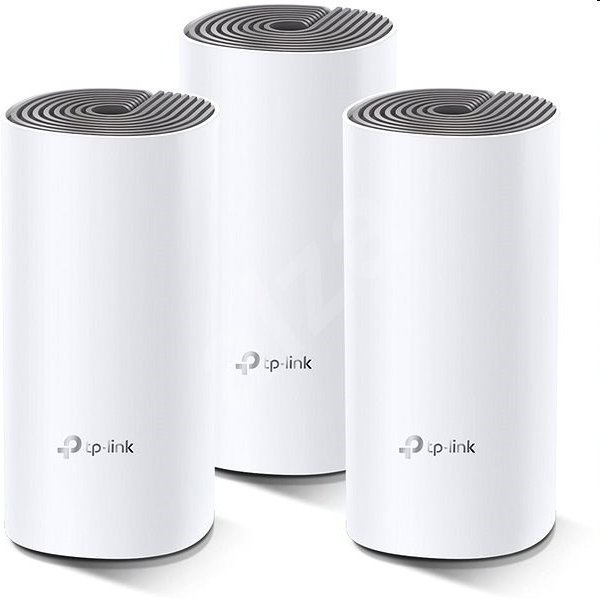 tp-link Deco E4, AC1200 Whole-Home Mesh Wi-Fi System, Qualcomm CPU, 867Mbps at 5GHz + 300Mbps at 2.4GHz, 2 10/100Mbps Port