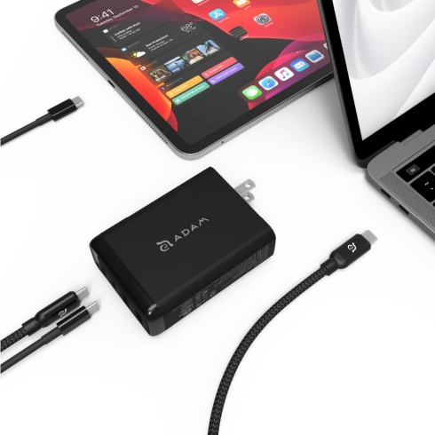 Adam Elements Omnia Pro PD/QC 3 GaN Super Charging Kit 100W-Black