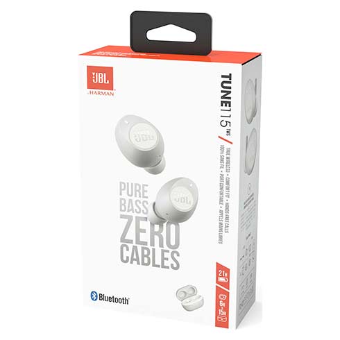 JBL Tune 115TWS White slúchadlá