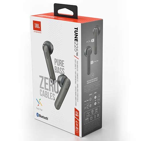 JBL Tune 225TWS Grey slúchadlá