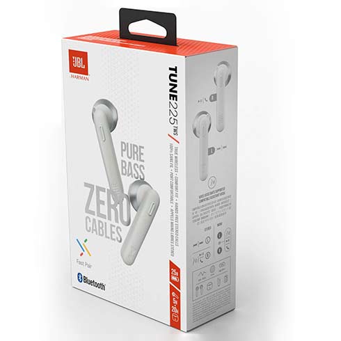 JBL Tune 225TWS White slúchadlá