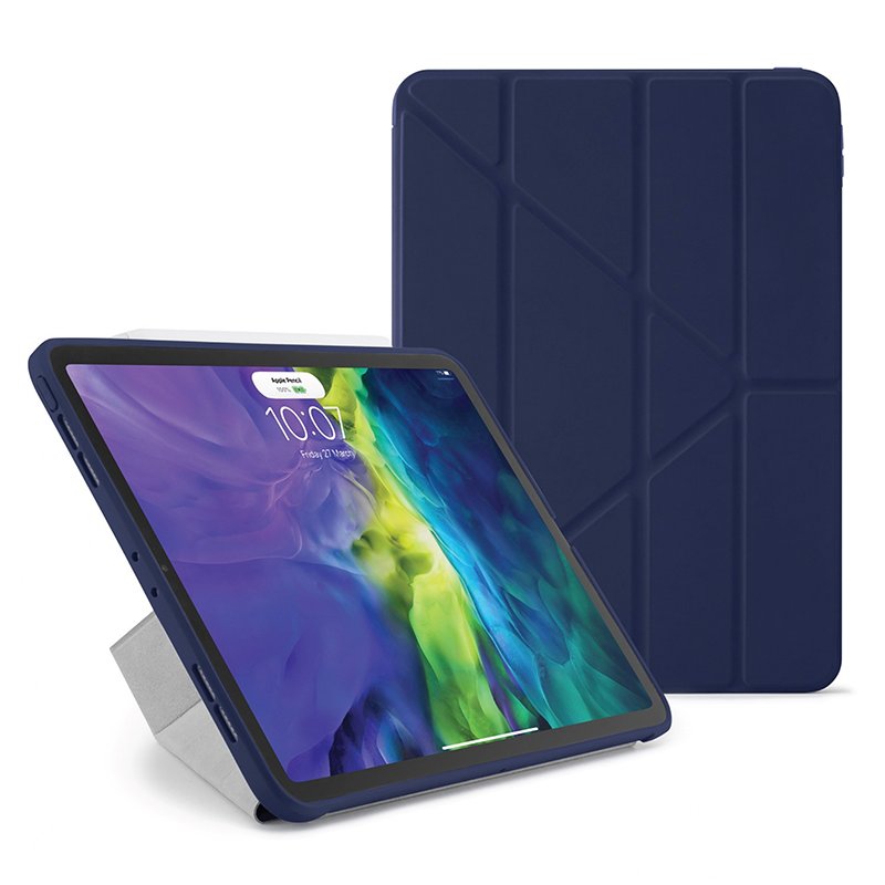 Pipetto pouzdro Origami Case pro iPad Air 10.9" 2022/2020/ iPad Air 11" M2 - Dark Blue