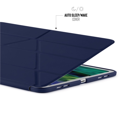 Pipetto pouzdro Origami Case pro iPad Air 10.9" 2022/2020/ iPad Air 11" M2 - Dark Blue