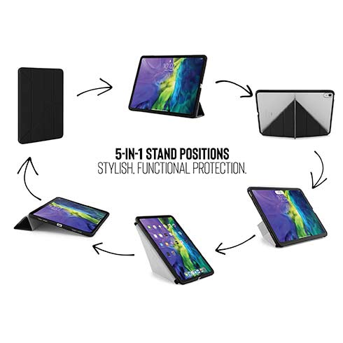 Pipetto pouzdro Origami Case pro iPad Air 10.9" 2022/2020/ iPad Air 11" M2 - Black