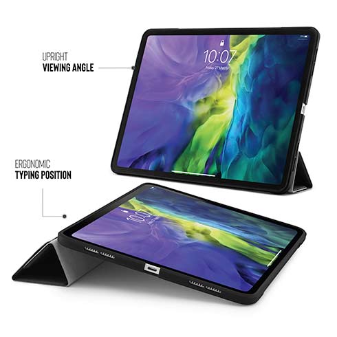 Pipetto pouzdro Origami Case pro iPad Air 10.9" 2022/2020/ iPad Air 11" M2 - Black