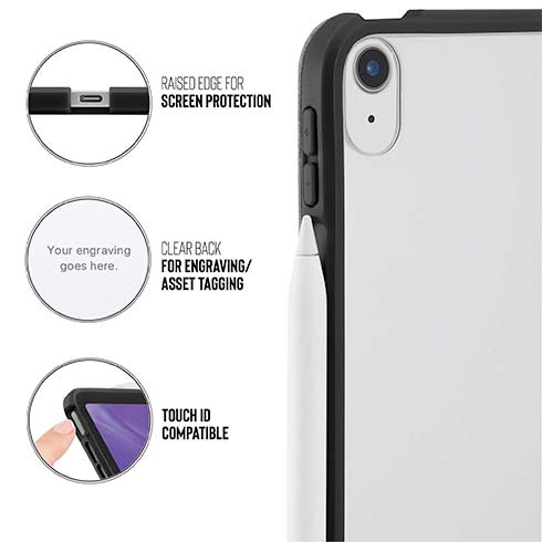 Pipetto pouzdro Origami Case pro iPad Air 10.9" 2022/2020/ iPad Air 11" M2 - Black